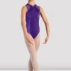 Girls Maddinson Velvet Zipper Front Leotard -Dance Shoes Store CL1035 AMT FRONT