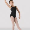 Girls Basic Round Neck Tank Leotard -Dance Shoes Store CL5405 BLK 01