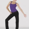 Girls V Front Boot Leg Jazz Pant 2 Girls V Front Boot Leg Jazz Pant -Dance Shoes Store CP5453 Front BLK
