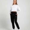 Off-Duty Terry Cropped Crew -Dance Shoes Store Ku3OvB0s