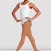 Ladies Ballerina Basic Tank Leotard -Dance Shoes Store L5405 WHT FRONT