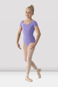 Girls Mirella Classic Short Sleeve Leotard