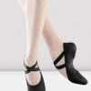 Ladies Pro Elastic Canvas Ballet Shoes -Dance Shoes Store S0621 BLK 01